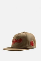 FLAT BILL EMBROIDERED CAP