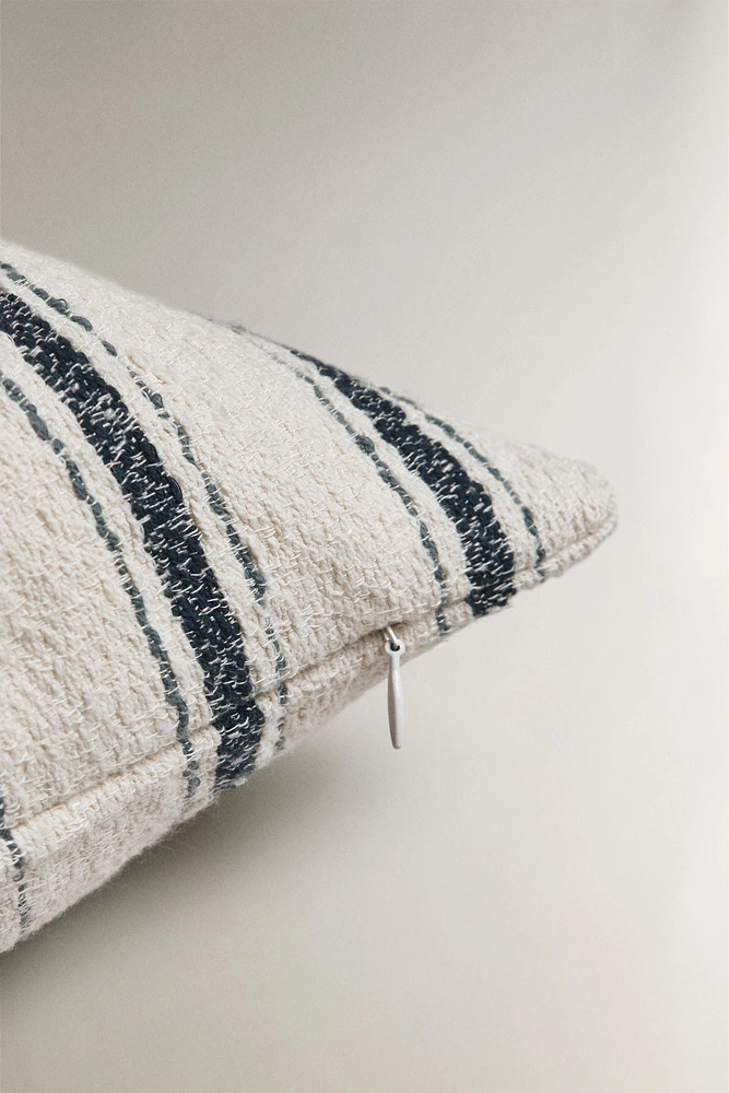 STRIPED THROW PILLOW COVER