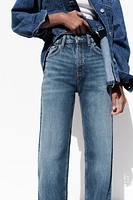 HIGH-WAISTED TRF MOM FIT JEANS