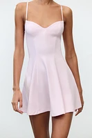 SWEETHEART NECKLINE MINI DRESS