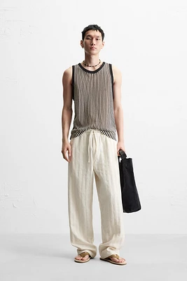 JACQUARD STRIPED PANTS