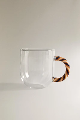 TASSE BOROSILICATE ANSE SPIRALE