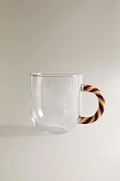 TASSE BOROSILICATE ANSE SPIRALE