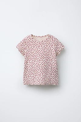 PRINTED RIB T-SHIRT