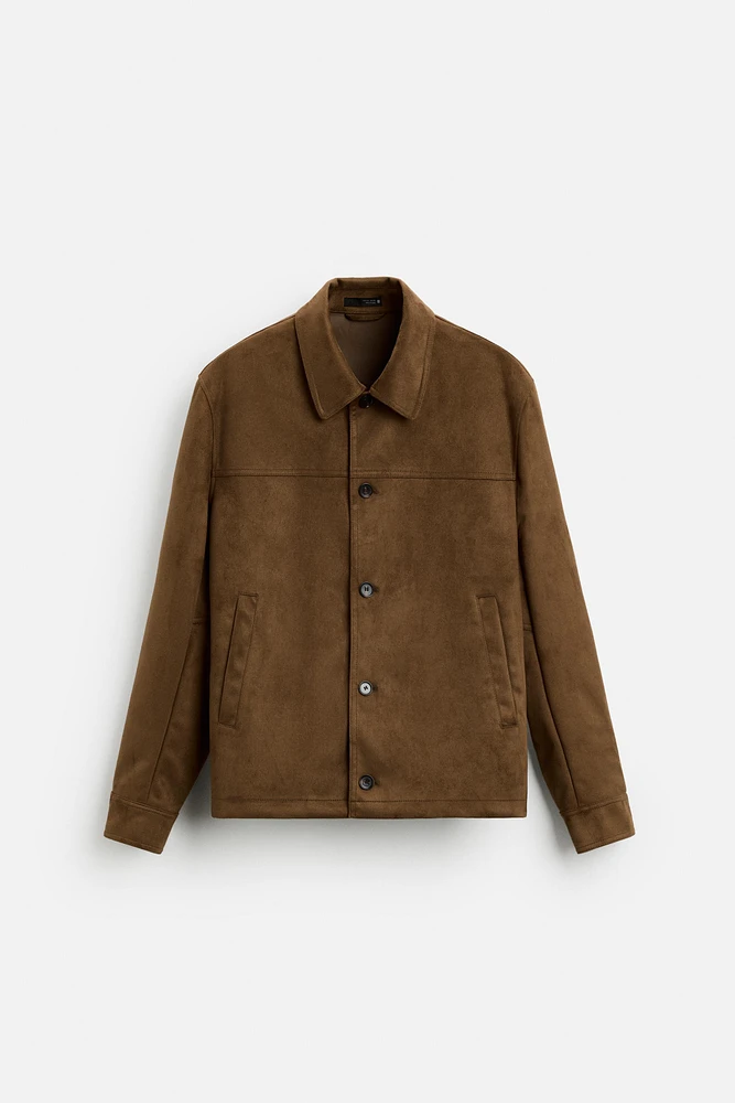 FAUX SUEDE JACKET