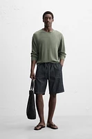 RELAXED FIT DENIM SHORTS