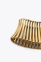 COLLIER CHOKER PIÈCES MÉTALLIQUES