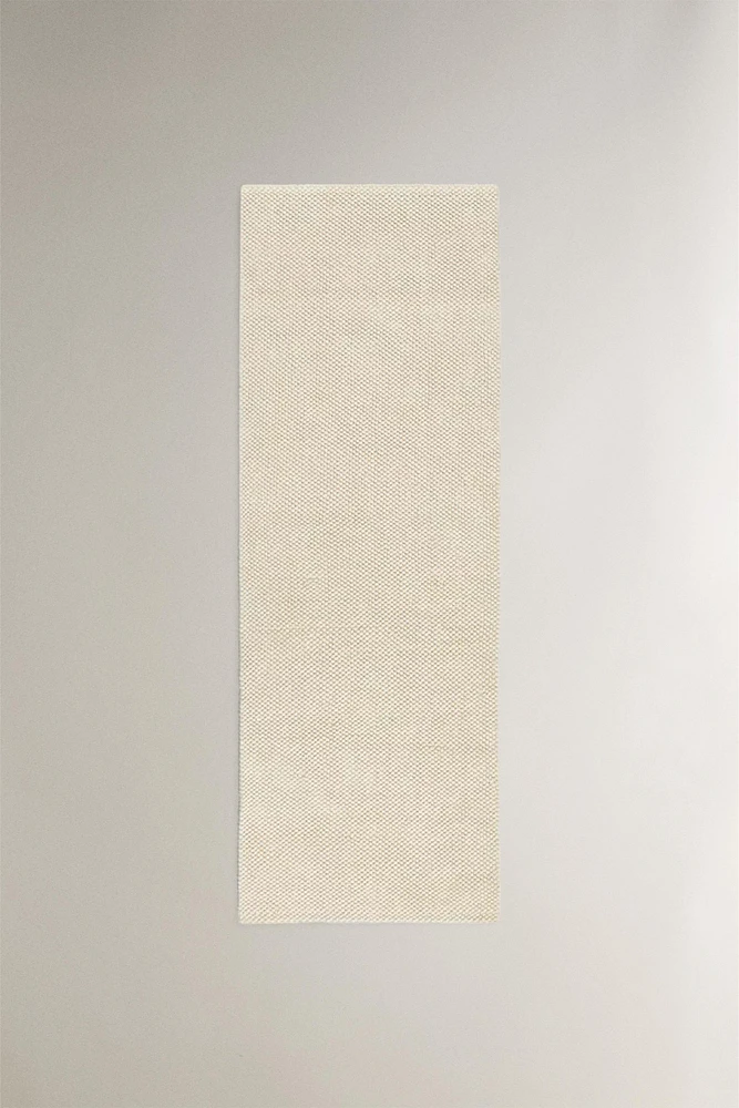 RECTANGULAR DOUBLE BOUCLÉ JUTE AREA RUG