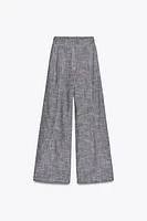 WIDE LEG LINEN PANTS