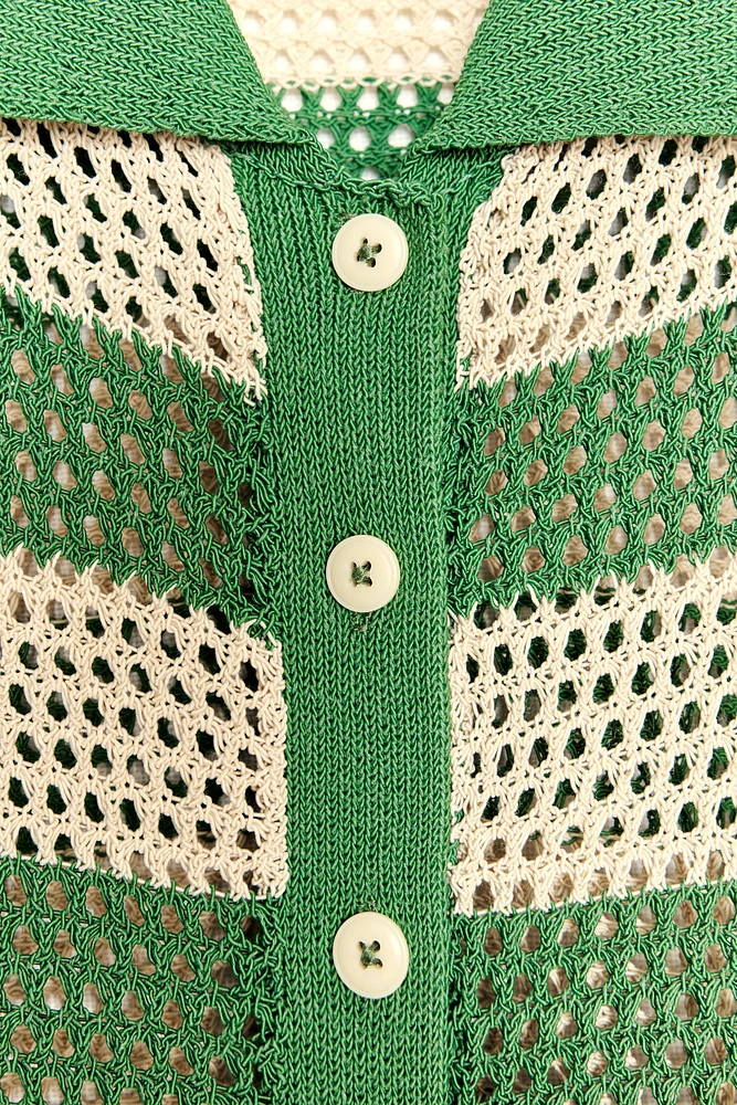KNIT POLO JACKET