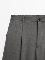 Pantalon relaxed fit à pinces
