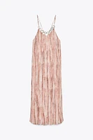TIE-DYE DRESS WITH GROMMETS