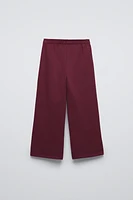 LINED WIDE LEG PANTS