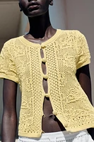 CROCHET KNIT TOP