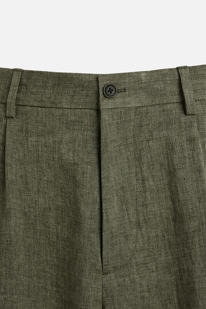 100% LINEN SUIT PANTS