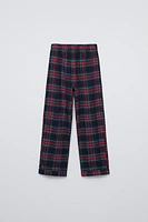 6-14 YEARS/ PLAID FLANNEL PAJAMAS