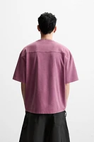 WASHED EMBROIDERED T-SHIRT