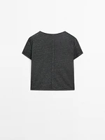 T-shirt 100 % lin à manches courtes