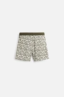 PAISLEY PRINT LONG SWIMMING TRUNKS