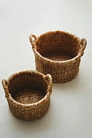 CYLINDRICAL SEAGRASS BASKET