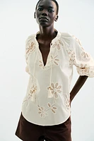 BLOUSE STRUCTURE BRODÉE
