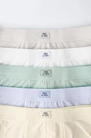 6-14 ANS/ LOT DE CINQ BOXERS ÉTIQUETTE
