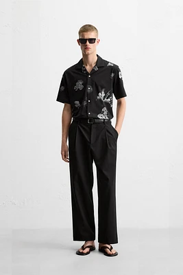 CHEMISE ÉLASTIQUE À IMPRIMÉ FLEURS