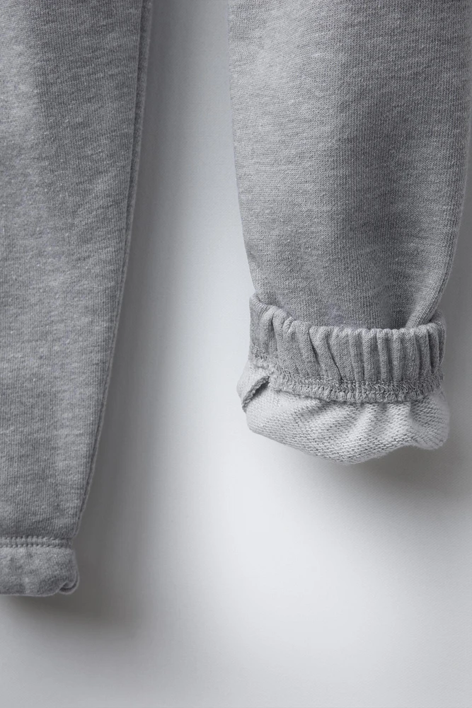 EMBROIDERED TEXT JOGGER PANTS