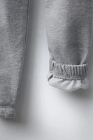 EMBROIDERED TEXT JOGGER PANTS