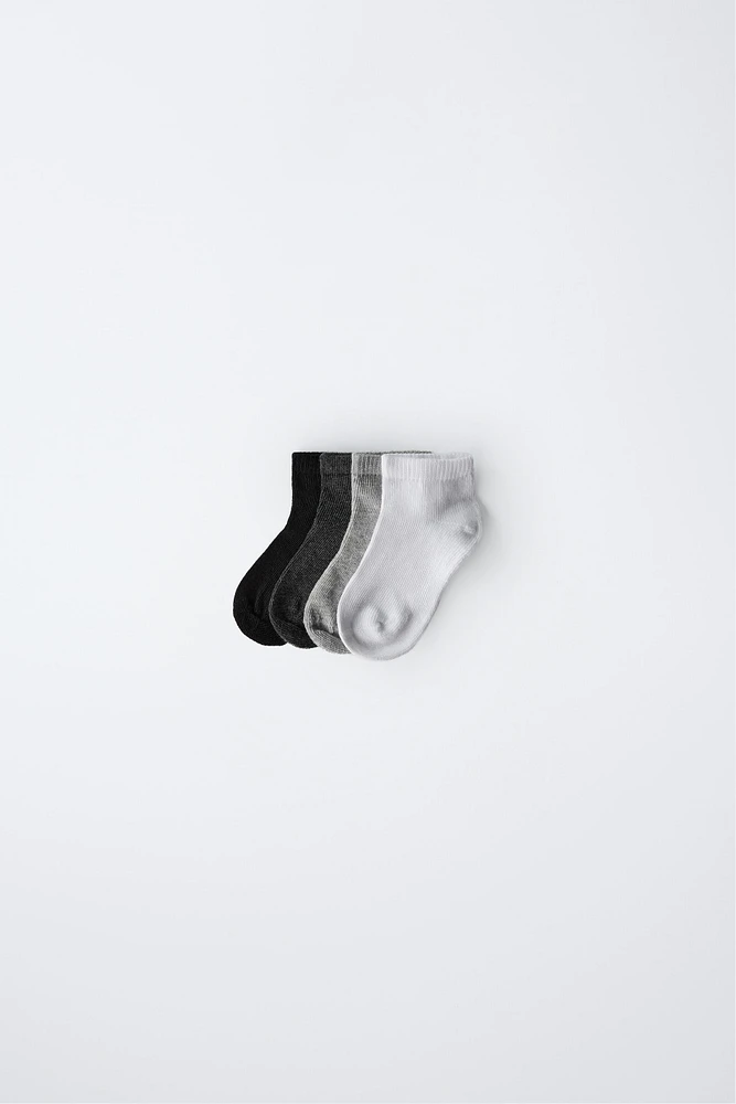 FOUR-PACK OF BASIC SHORT SOCKS