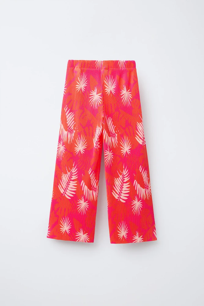 PANTALON PLISSÉ IMPRIMÉ