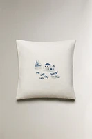 HOUSSE DE COUSSIN BORD MER