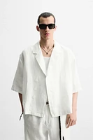 100% LINEN KIMONO SHIRT