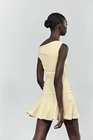 ROBE À TEXTURE AVEC PLIS