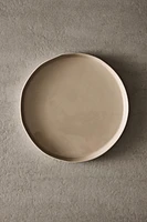 TEXTURED STONEWARE SERVING DISH