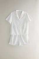 SHORT COTON BRODERIES
