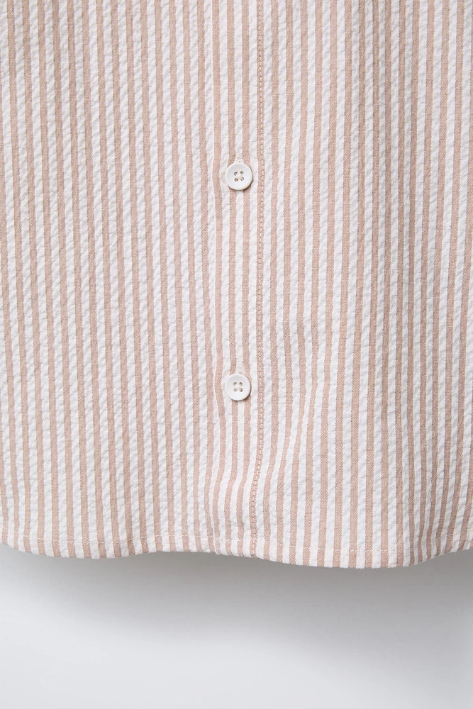 CHEMISE À RAYURES EN SEERSUCKER
