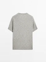 T-shirt manches courtes maille moulinée