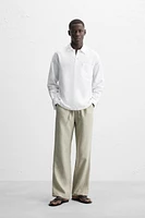 LINEN - COTTON POLO SHIRT