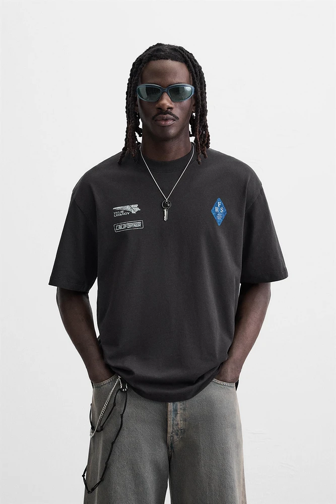 T-SHIRT À IMPRIMÉS BIMATIÈRE