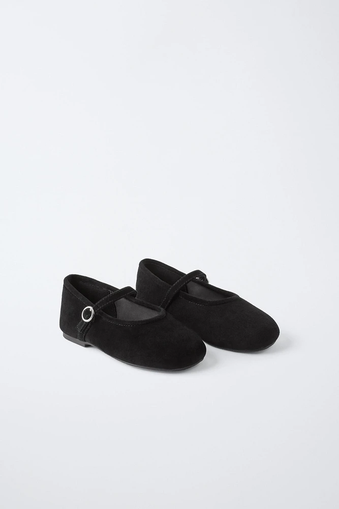 LEATHER BALLET FLATS