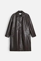 LEATHER TRENCH