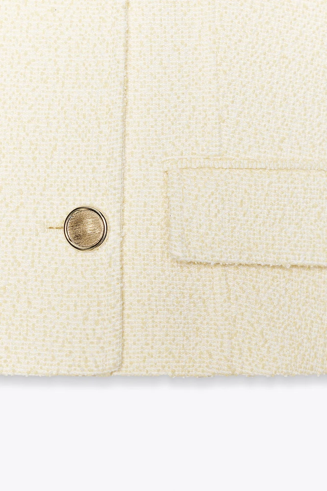 BLAZER MANCHES COURTES STRUCTURÉ