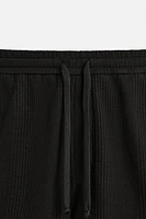 STRIPED JACQUARD SHORTS