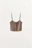 LACED KNIT CORSET