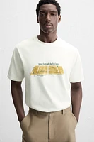 CONTRAST PRINT T-SHIRT