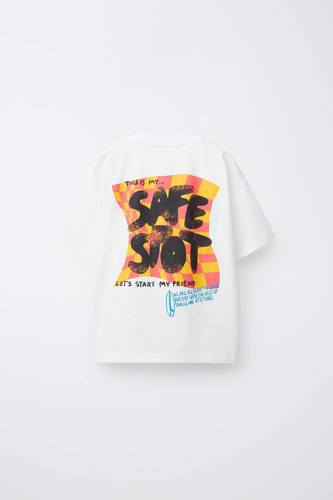 T-SHIRT À IMPRIMÉ GRAFFITI