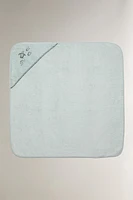 SERVIETTE DE BAIN CAPUCHE BÉBÉ TROPICAL SEA