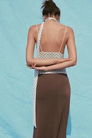 TOP FOULARD À POIS