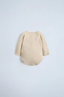 SILK COTTON KNIT BODYSUIT